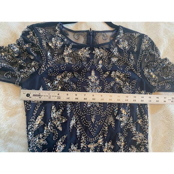 ADRIANNA PAPELL DRESS GOWN 4 MOTHER OF THE BRIDE EVENING FORMAL WEDDING GUEST - Picture 14 of 16